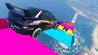 LA MEJOR MEGA RAMPA IMPOSIBLE DEL MUNDO! ME ENCANTA!! - GTA V ONLINE