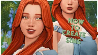 🍵 ☁️ HOW I CREATE SIMS | Relaxing and Calm Create A Sim