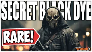 HOW TO GET THE SECRET FULL BLACK DYE IN DIVISION 2? (The Rarest Dye in the Game)