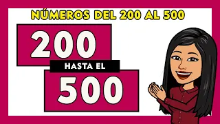 📢Números del 200 al 500 en letras en español  | Spanish Numbers 200-500