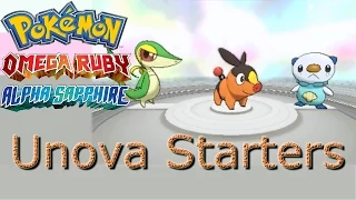 Getting the Unova Starters ORAS