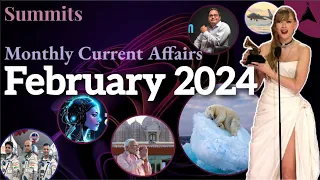 Summits - February 2024 | Monthly Current Affairs | with tricks