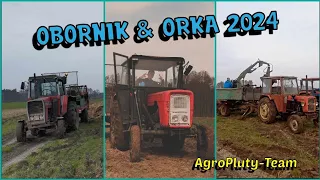 EKSTREMALNY OBORNIK 2024!☆🔥4 CIĄGNIKI NA 1 POLU 🔥NAJLEPSZA EKIPA!🔥AWARJE , WTOPY🔥AgroPluty-Team🔥