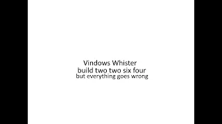 Trying to Install Windows Whistler build 2264 in VMware but Everything goes wrong