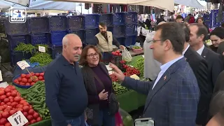 Ekrem İmamoğlu Semt Pazarı’nda | “Ekonomiyi yönetemiyorlar, yollayacağız bunları”