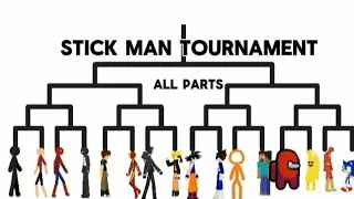 STICKMAN TOURNAMENT all parts |sticknods| #stickman #viral #spiderman #ben10 #goku #tournament #fyp