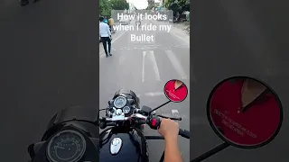 How it feels to Ride a Bullet #bullet #enfield  #new #viral #reels #trending #music #status #shorts