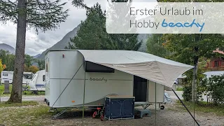 Erster Urlaub im Hobby Beachy 450 - wir fahren zum Grubhof nach Österreich