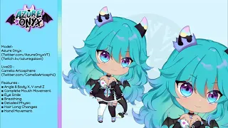 Azure Onyx Chibi Model Showcase [Live2D Showcase] #1