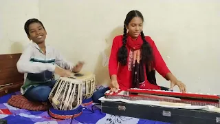 Sanson Ki Mala Peh Simroon .. | Ustad Nusrat Fateh Ali Khan | ( banjo & tabla version)