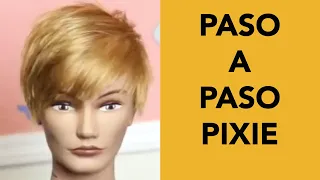 Como cortar pelo corto pixie paso a paso