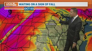 Iowa weather update: Unusually warm weather is expected to kick off October