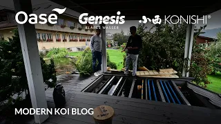 Modern Koi Blog #5744 - In der Schweiz: Swens selbst gebauter und selten gereinigter Filter