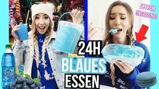 nur 24 stunden SCHLUMPF BLAU ESSEN challenge (über 10000 Kalorien)