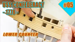 The biggest and most difficult ship model kit - #05 - USS CONFEDERACY-[Lower counter]