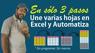 ✅ Cómo unir MUCHAS hojas de Excel en 3 pasos con Power Query [Automático]