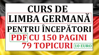 Invata Germana | 150 pagini PDF - Lectiile de pe youtube - 10$