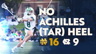 #1 Irish Down Tarheels on Senior Day | Highlights vs UNC | Notre Dame Men's Lacrosse