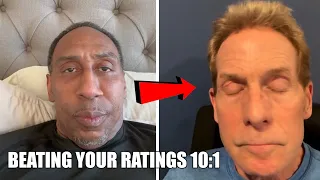 Stephen A Smith KEEPS IT REAL on Skip Bayless Undisputed Poor Ratings "Not Even Close To First Take"