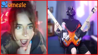 Guitarist AMAZES Strangers on Omegle with a DOUBLE GUITAR