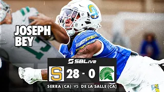 SERRA SHUT OUT DE LA SALLE 28-0 AND ENDED GAME WITH A PICK SIX!