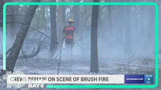 Crews monitor brush fire hot spots in North Port