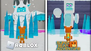 New Roblox Yeti Boss vs Super Bear Adventure - Gameplay Walkthrough Funny Moments