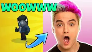 ( 2 lendários seguidos! ) Melhores reações ao ganhar brawler novo!! ( Brawl Stars )