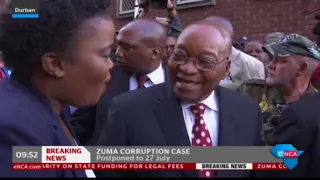 #ZumaCharges - Zuma leaving court