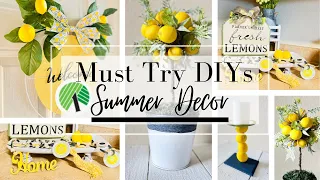 DIY Summer Decor Dollar Tree | Lemon DIY Decor | Must Try DIY | Dollar tree DIY 2022