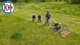 We mow hectares with a MOTORBLOCK!!!