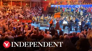 Just Stop Oil protesters escorted off stage at Royal Albert Hall