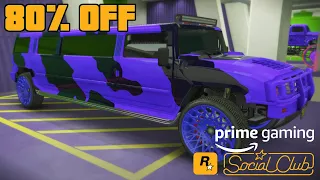 80% OFF THE PATRIOT STRETCH LIMOUSINE! | Only $92,000 | Prime Gaming | GTA Online