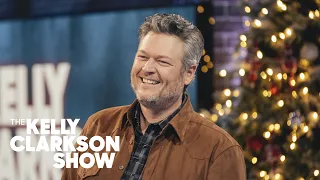 Blake Shelton Teases ‘I Can’t Get A Word In’ As Kelly Quizzes Him On His Playlist