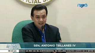 Katiwalian sa pamahalaan sa ilalim ng Duterte administration, nagpapatuloy, ayon kay Sen. Trillanes