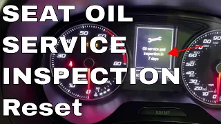 Seat Ibiza Service Reset Oil and Inspection Message Oil service and inspection in X days