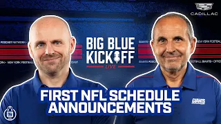 First NFL Schedule Announcements | Big Blue Kickoff Live | New York Giants