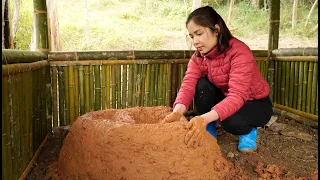 How to make a wood stove with earth and stone. EP.8