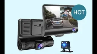 E ACE Car DVR 3 Cameras Lens 4 0 Inch Dash Camera Dual Lens With Rearview Camera Video Recorder Auto