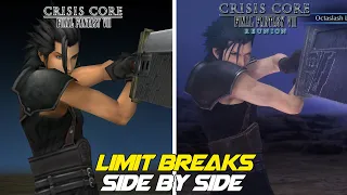 Final Fantasy VII Reunion - All Limit Breaks Comparison - Original vs Reunion - Side by Side