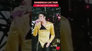 🔥MICHAEL JACKSON⚡MICHAEL JACKSON DANGEROUS LIVE♥️ I JUST CAN'T STOP LOVING YOU 4K♥️#michaeljackson