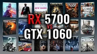 RX 5700 vs GTX 1060 Benchmarks | Gaming Tests Review & Comparison | 53 tests