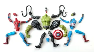 Merakit Mainan Spiderman, Captain America, Hulk vs Venom ~ Avengers