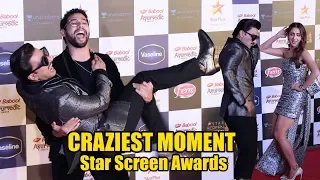 Ranveer Singh, Sara Ali Khan, Shahid Kapoor CRAZIEST MOMENT at Star Screen Awards | Deepika Padukone