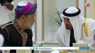 صاحبُ السُّموّ الشيخ محمد بن زايد آل نهيان رئيسُ دولة الإمارات العربية المتحدة يقيم مأدبة عشاء