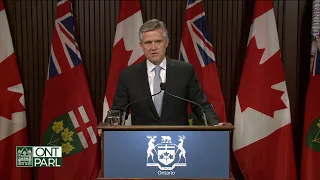 Minister Phillips releases Quarterly Fiscal Update at Queen's Park