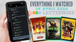 What I watched in April 2024 | Letterboxd Edition