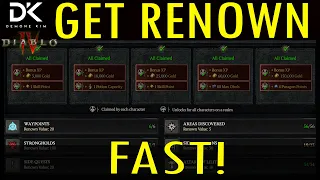 Get Renown Done FAST(er) - Diablo IV