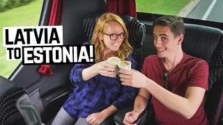 Accidentally Booked FIRST CLASS! (Bus Ride from Latvia to Estonia)