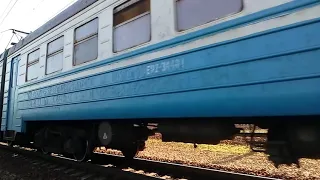 ЭР2-344/342 прибывает на станцию Харьков пассажирский